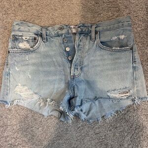 Agolde Distressed Jean Shorts